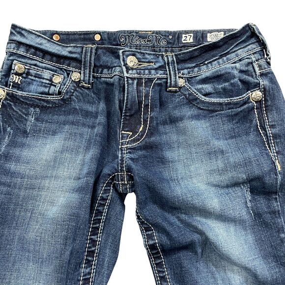 Miss Me 27 Jeans Skinny Jewelled Denim - Picture 8 of 10